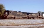 Norfolk Southern C40-8 #8722 and C40-9 #8875 leave Norris Yard westbound 